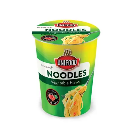 Uni Food Spaghete cu legume, instant, pahar, 70 g