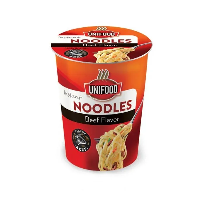 Uni Food Tăiței instant cu vită, pahar, 70 g