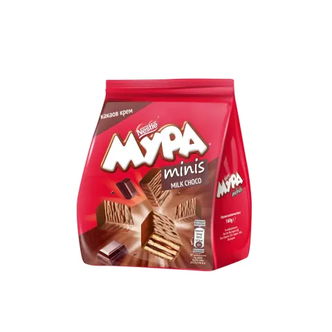 Mura Minis Wafers, ciocolată, 160 g
