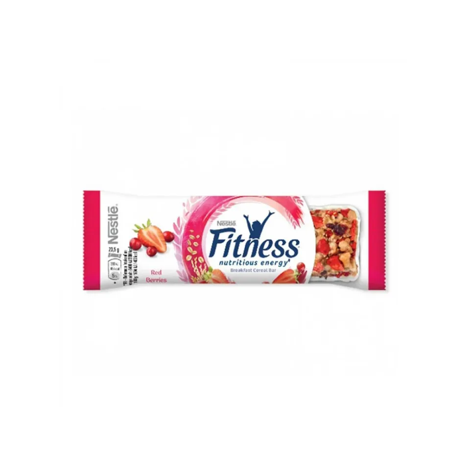 Baton Fitness Cereal, fructe roșii, 23.5 g