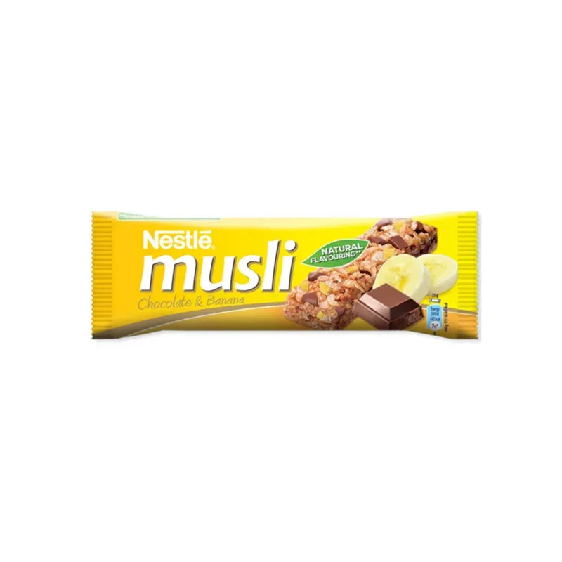 Baton de musli Cereal, ciocolată și banană, 35 g