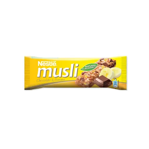 Baton de musli Cereal, ciocolată și banană, 35 g