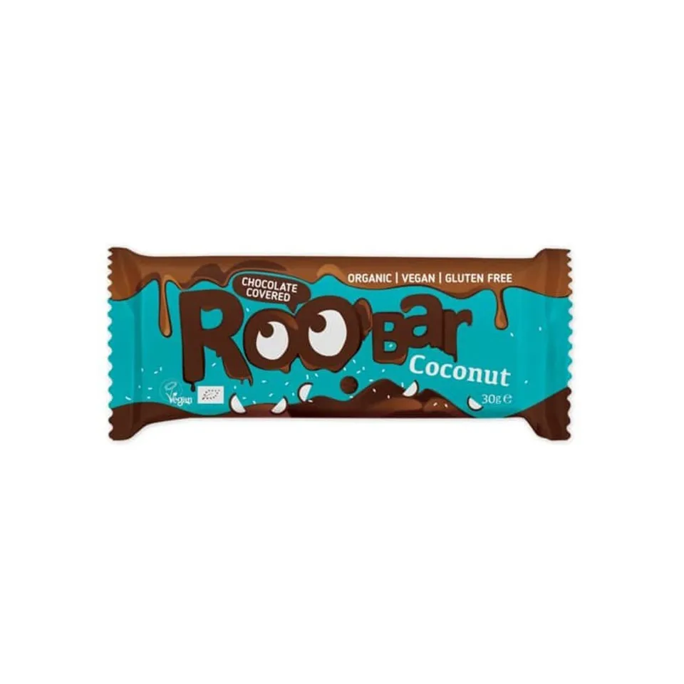 Baton Roobar Coconut, cu ciocolată, 30 g