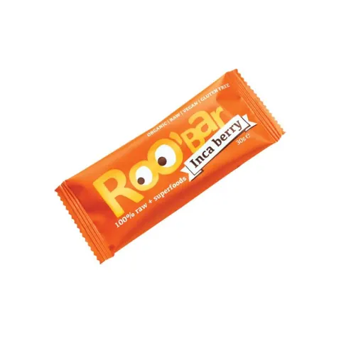 Roobar Raw bar, Inca berry și portocală, 30 g
