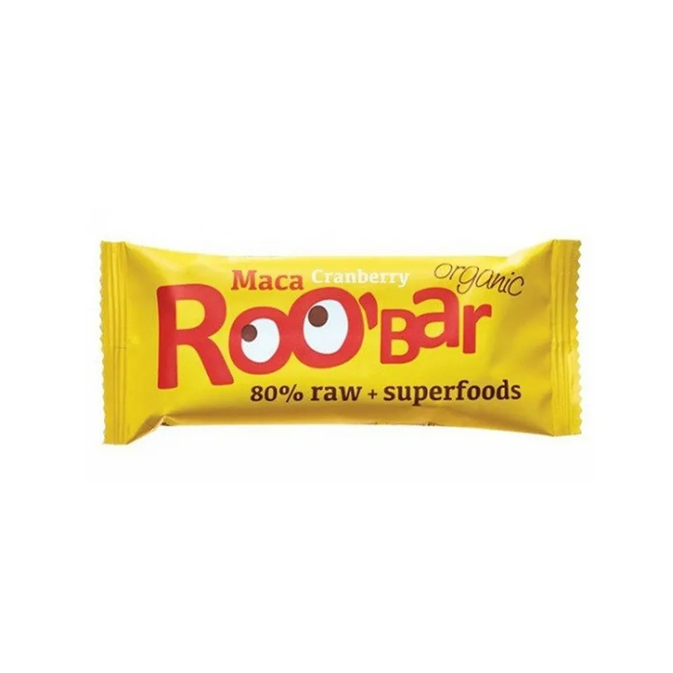 Roobar Raw Bar, maca și merișoare, 30 g