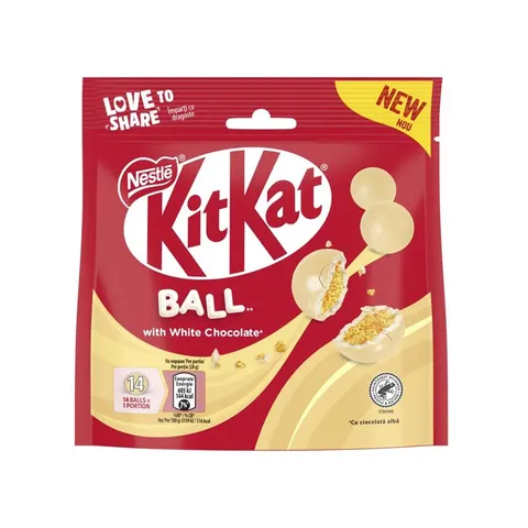 Nestle Chocolate Dessert Kit Kat, ciocolată albă, 140 g