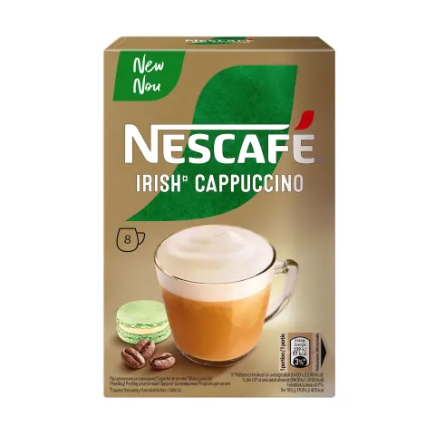 Cafea instant Nescafe Cappuccino Irish, 13.5 g, 8 buc.