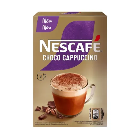 Nescafe Cafea instant Cappuccino Choco, 13.5 g, 8 buc.