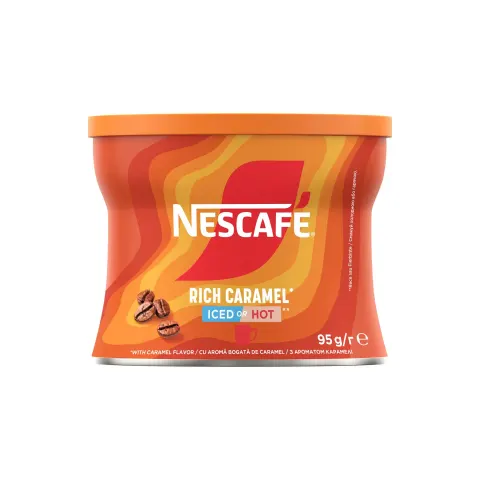 Nescafe Cafea instant Classic, Caramel, cutie metalică, 95 g