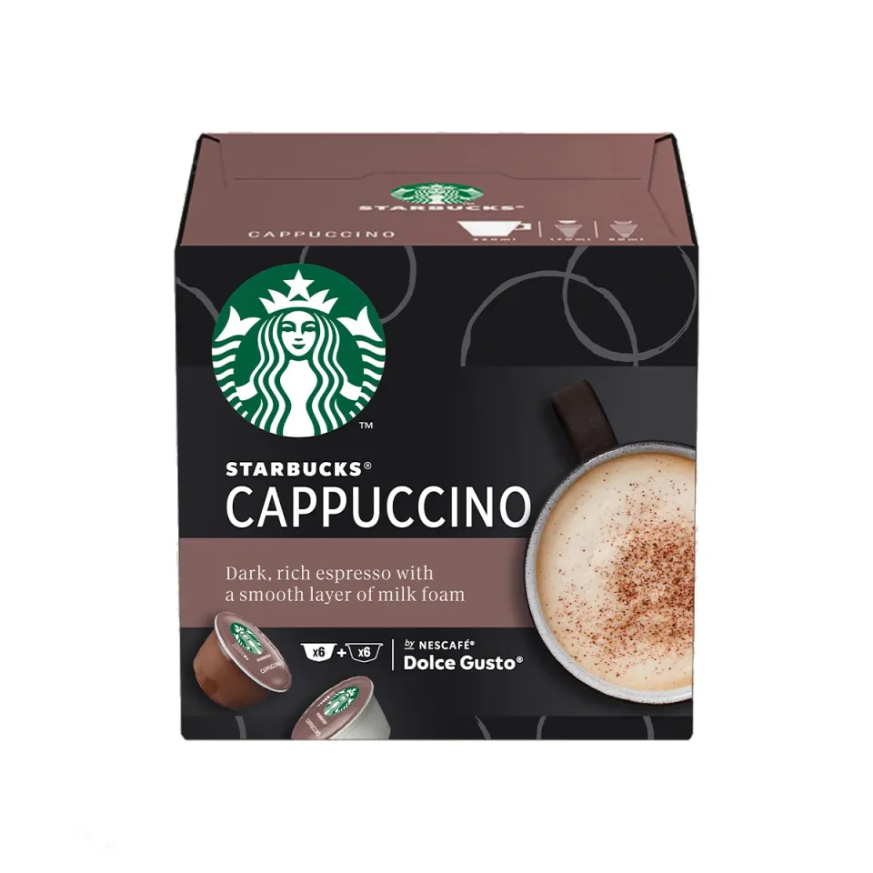Capsule de cafea Nescafe Dolce Gusto Starbucks, Cappuccino, 12 bucăți