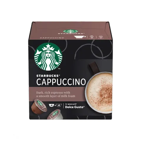 Capsule de cafea Nescafe Dolce Gusto Starbucks, Cappuccino, 12 bucăți