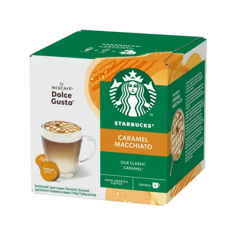 Capsule de cafea Nescafe Dolce Gusto Starbucks Caramel Macchiato, 12 buc.