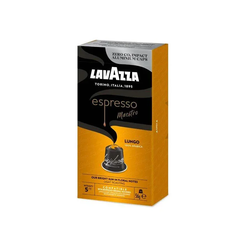 Capsule Lavazza Lungo Nespresso, standard, aluminiu, 10 buc.