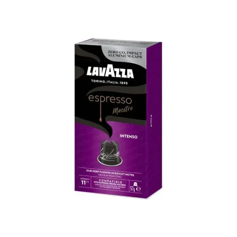 Capsule de cafea Lavazza Intenso Nespresso, standard, aluminiu, 10 buc.