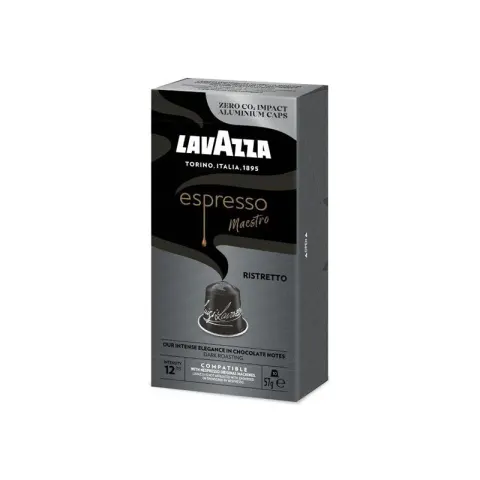 Capsule de cafea Lavazza Ristretto Nespresso, standard, aluminiu, 10 buc.