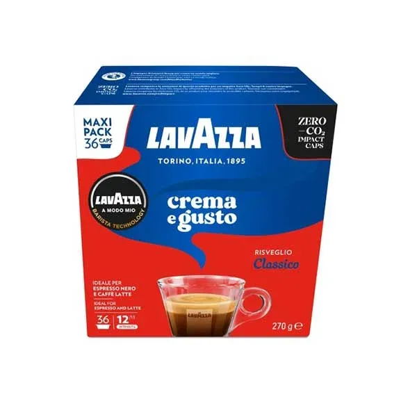 Capsule de cafea Lavazza A Modo Mio, Crema e Gusto, 36 bucăți