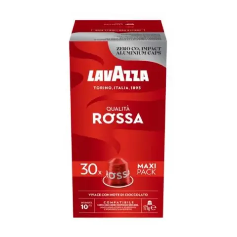 Capsule de cafea Lavazza Nespresso, Qualita Rossa Maxi, standard, 30 buc