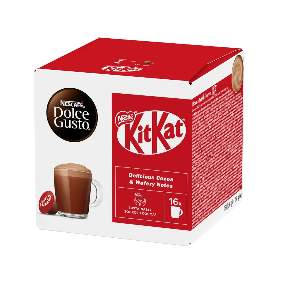 Capsule de cafea Nescafe Dolce Gusto Kit Kat, ciocolată caldă, 16 buc.