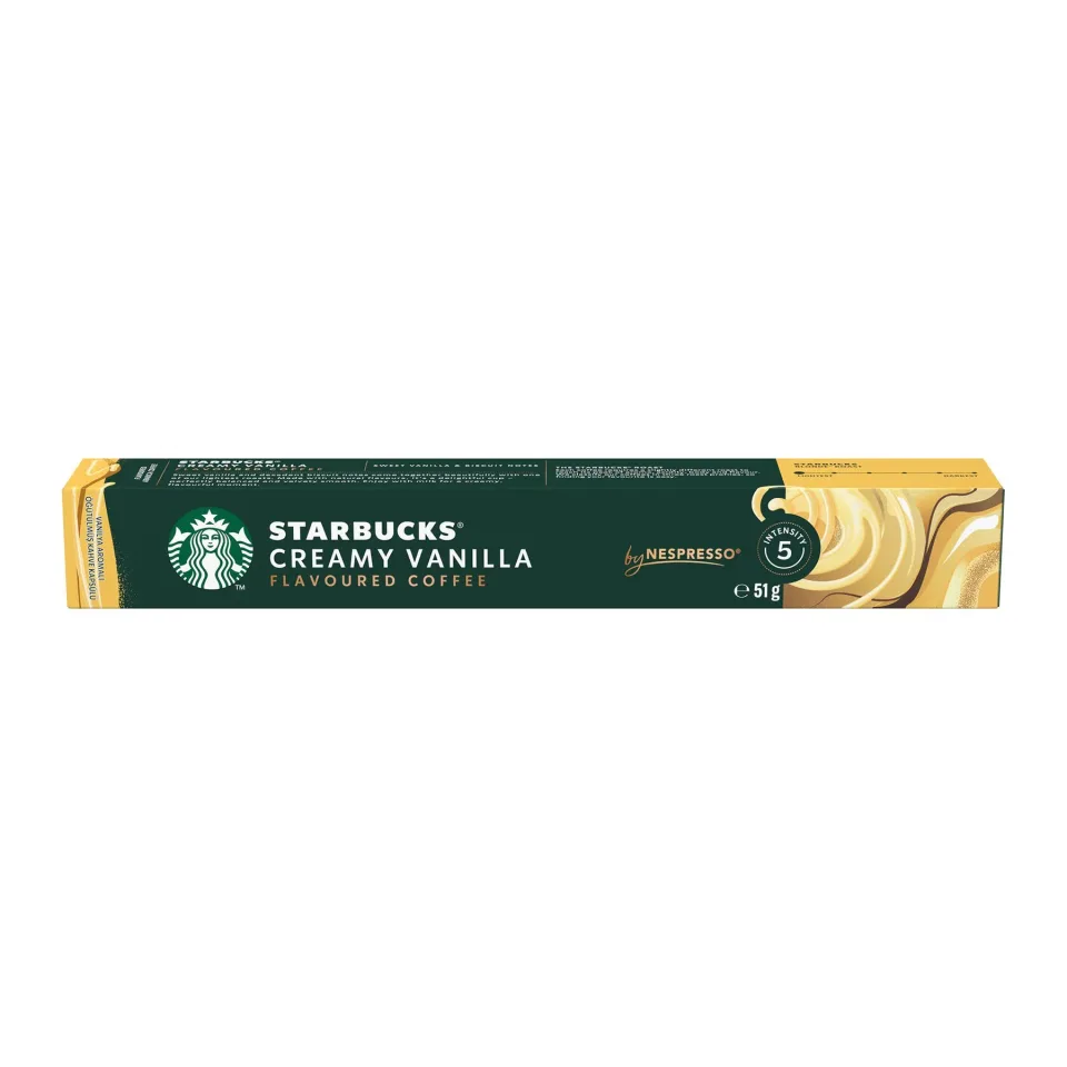 Capsule de cafea Starbucks Creamy Vanillia, pentru Nespresso, 10 bucăți