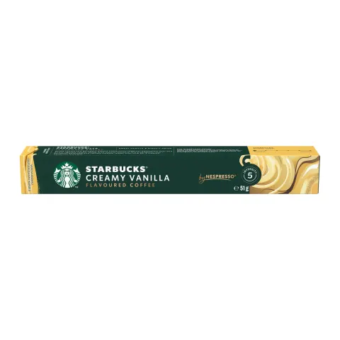 Capsule de cafea Starbucks Creamy Vanillia, pentru Nespresso, 10 bucăți