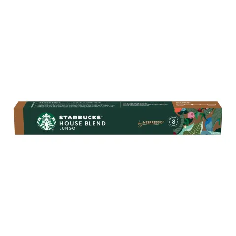 Capsule de cafea Starbucks House Blend Lungo, pentru Nespresso, 10 bucăți