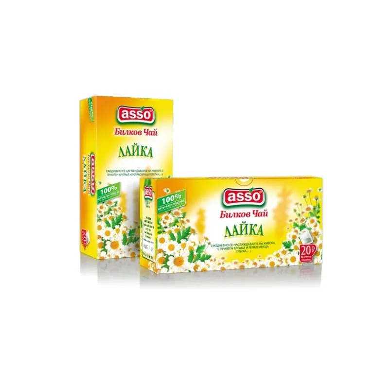 Asso Tea „Chamomile”, din plante, 20 plicuri