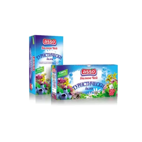 Ceai Herbal Asso „Tourist”, 20 bucăți