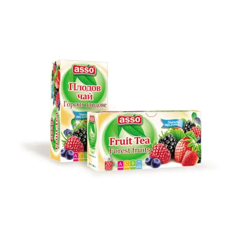 Asso Tea „Forest Fruits”, fructe, 20 plicuri