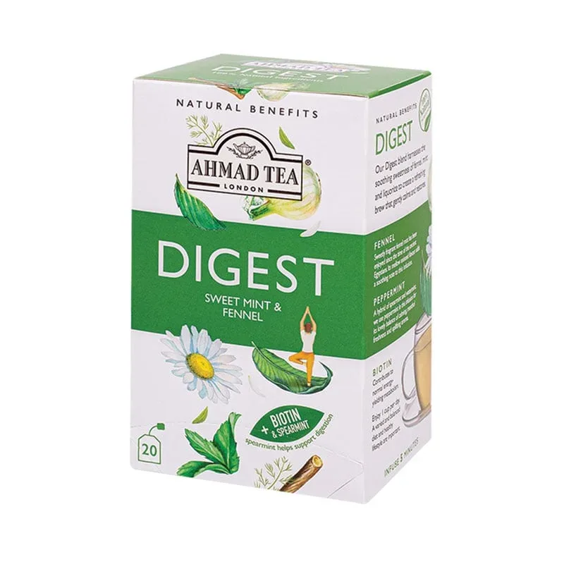Ahmad Tea Natural Benefits „Digestion”, ceai din plante, plicuri de ceai, 20