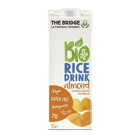 The Bridge băutură organică, orez cu migdale, fără gluten, 1 L