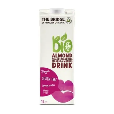 The Bridge Băutură organică, migdale, fără gluten și fără zahăr, 3%, 1 L