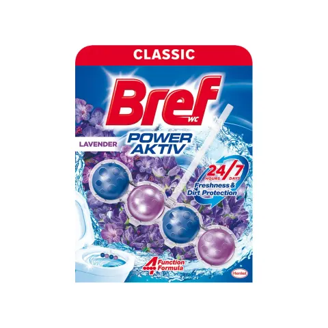 Odorizant pentru toaletă Bref Power Aktiv, lavandă, 50 g