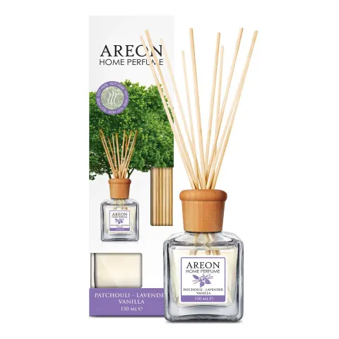 Odorizant de aer Areon Home Perfume, bețișoare, Patchouli Lavender, 150 ml