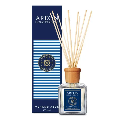 Odorizant de aer Areon Home Perfume, bețișoare, Lux Verano azul, 150 ml