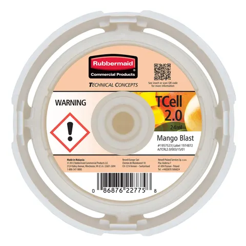 Rezervă pentru odorizant Rubbermaid TCell 2.0, mango, 24 ml