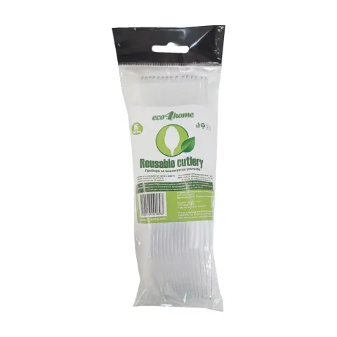 Linguri de plastic, cristal, 15 buc