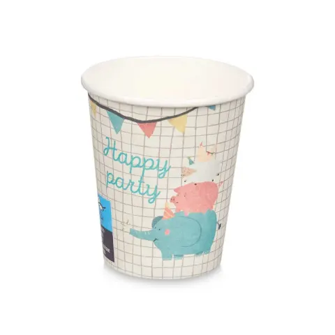 Căni de hârtie Arte Regal Happy Party, 240 ml, 12 buc