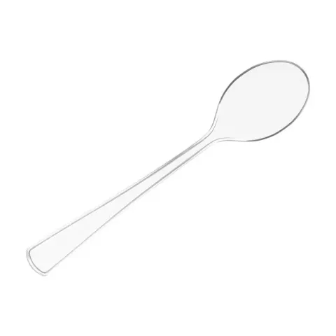 Linguri Kinvara, plastic, transparent, 18 buc
