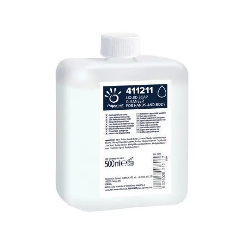 Săpun Papernet, pentru mâini și corp, 500 doze, 500 ml