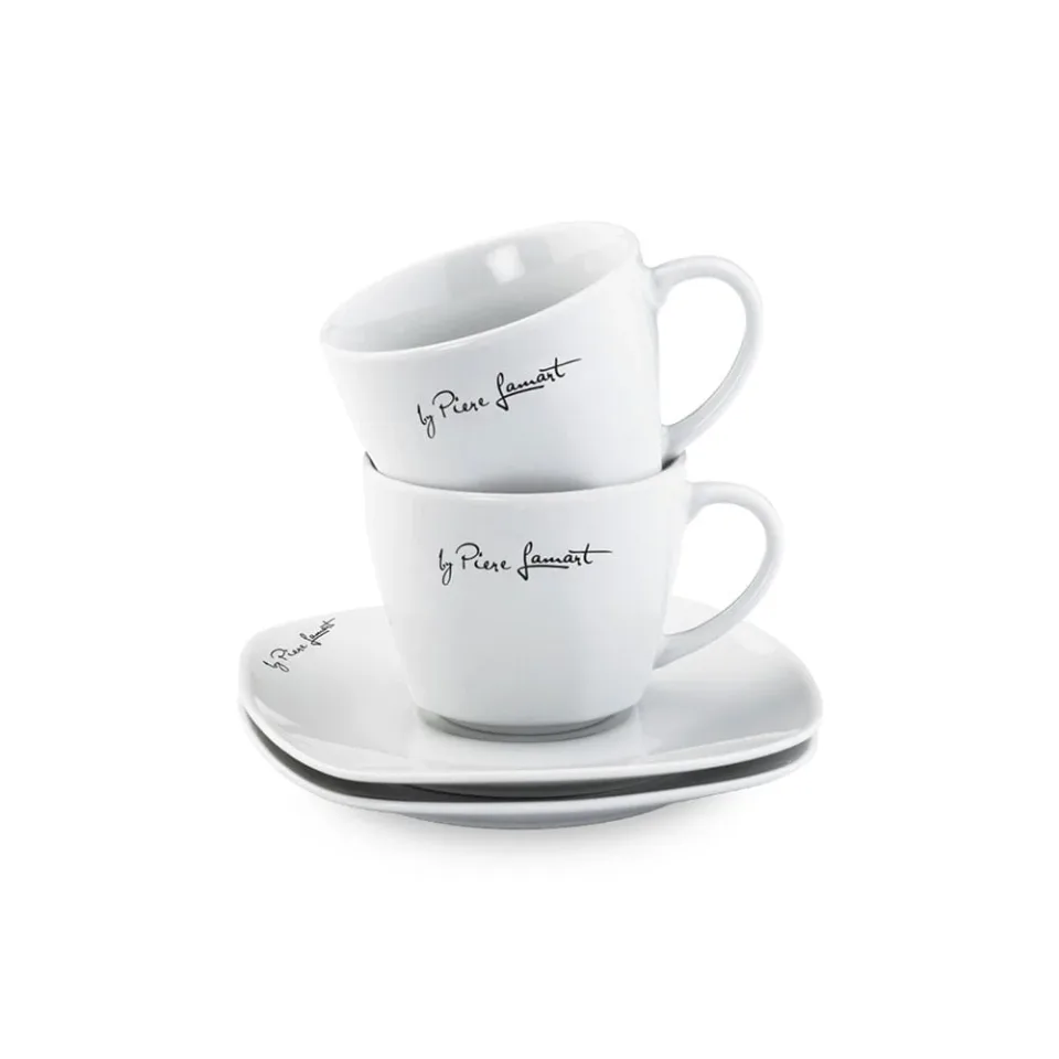 Set cești cu farfurioare Lamart, 190 ml, 2 bucăți