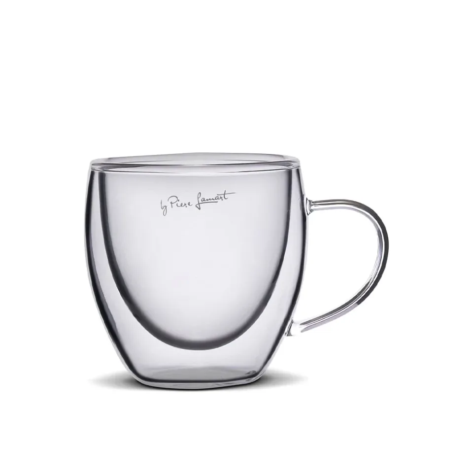 Căni Espresso Lamart LT9025, cu mâner, 75 ml, 2 buc