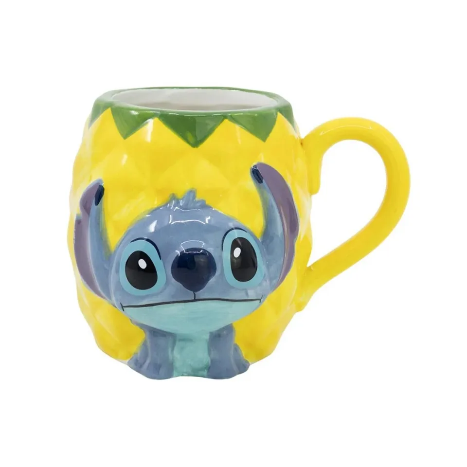 Cană 3D Stor Stitch în ananas, ceramică, 414 ml