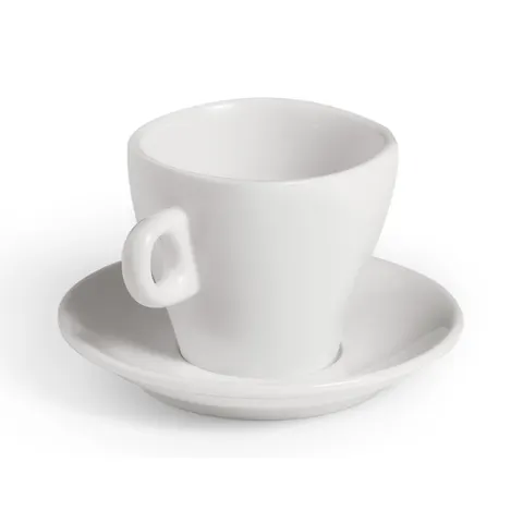 Ceașcă de cafea Vessia, cu farfurioară, porțelan, 220 ml