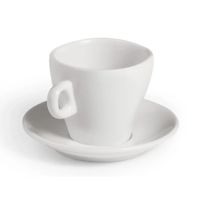 Ceașcă de cafea Vessia, cu farfurioară, porțelan, 220 ml