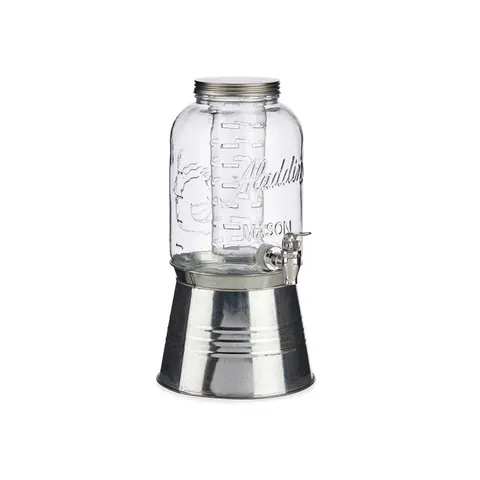 Distribuitor băuturi Vivalto, cu răcitor, 3.8 L, argintiu