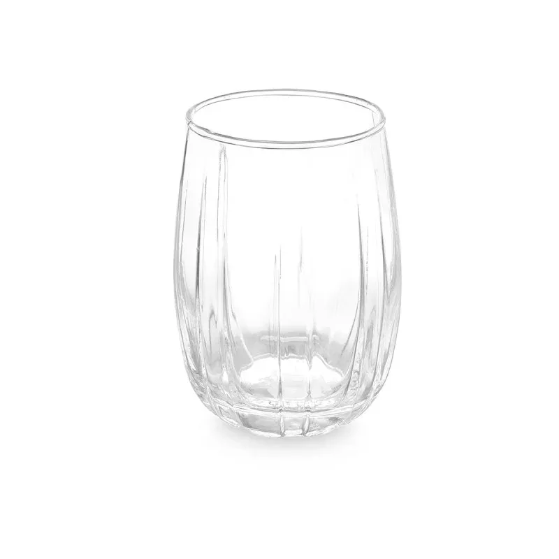 Pahar Vivalto, sticlă, linii în relief, 380 ml