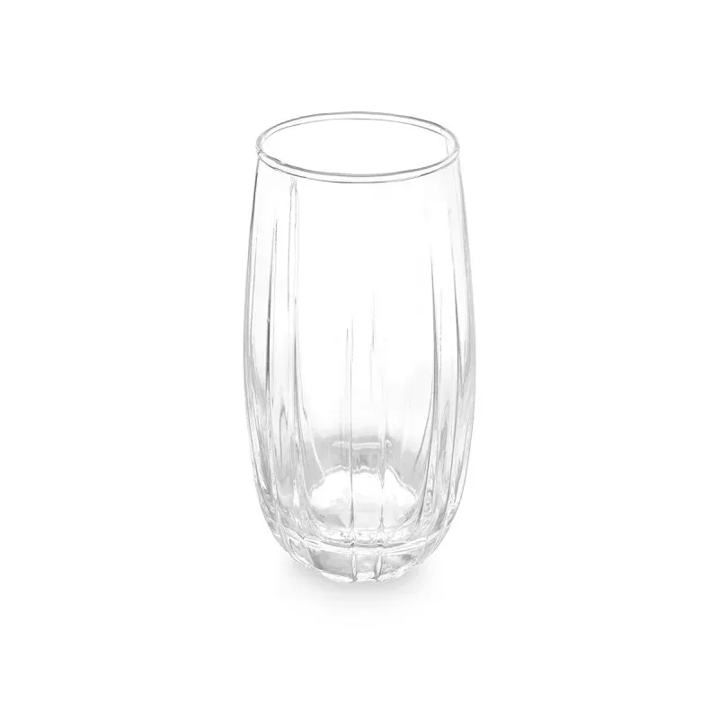 Pahar Vivalto, sticlă, linii în relief, 510 ml, 6 bucăți