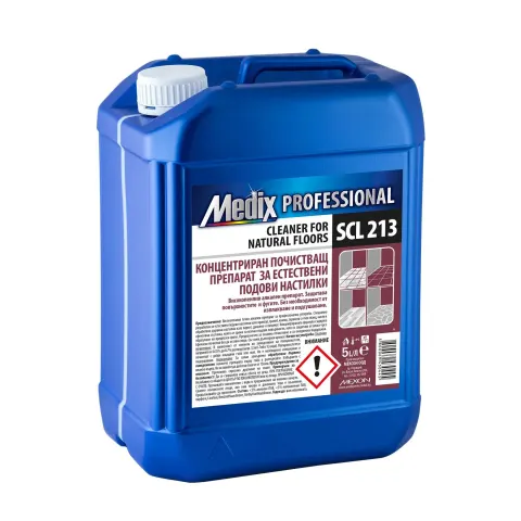 Detergent concentrat pentru curățarea pardoselilor naturale Medix Professional, SCL 213, 5 L
