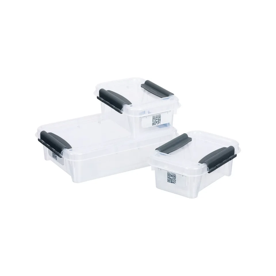 Cutii de depozitare Pro Box, 1 x 0.9 L și 2 x 0.4 L