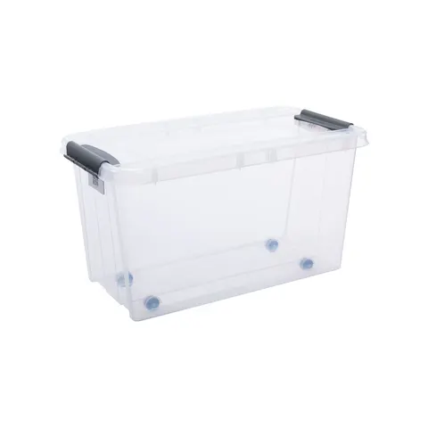 Cutie de depozitare Pro Box, cu roți, 395 x 725 x 390 mm, 70 L